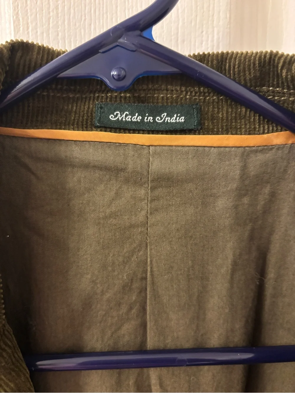 J.Crew Men’s Large Olive Green Corduroy Blazer Sport Coat